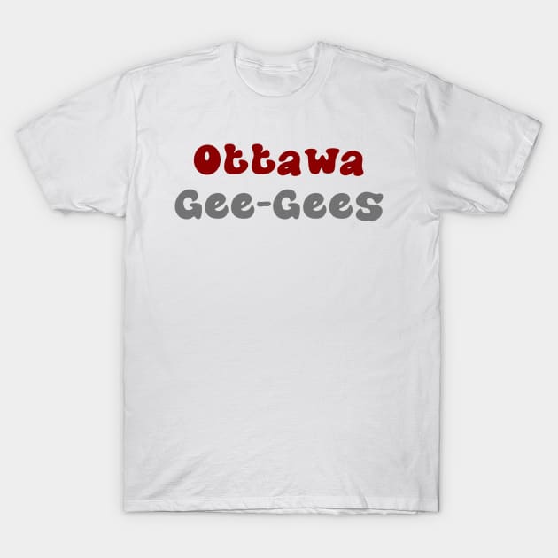 Ottawa Gee-Gees T-Shirt by stickersbyjori